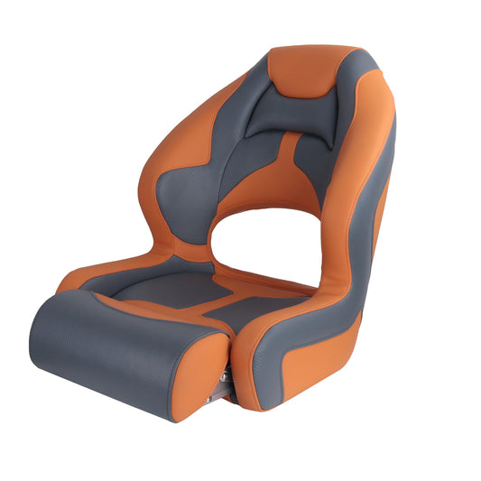 Premium Marine Helm Seat – UV Resistant Waterproof High Back Captain Boat Seat for Yachts, Speed Boats & Pontoon Boats